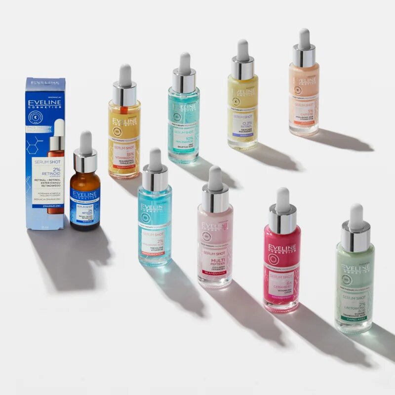 Eveline Cosmetics Serum Shot 2% Retinoid sérum proti vráskám 18 ml