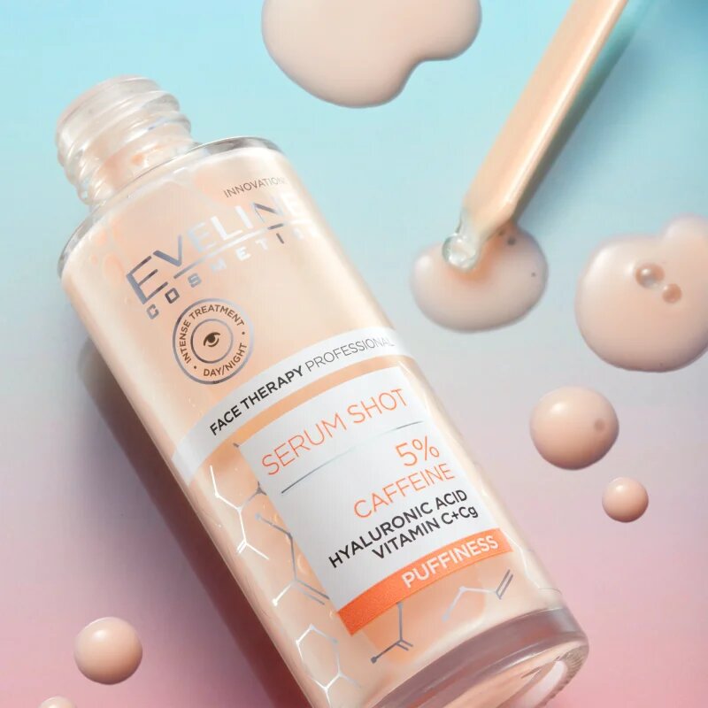 Eveline Cosmetics Serum Shot 5% Caffeine sérum pro osvěžení očního okolí 30 ml