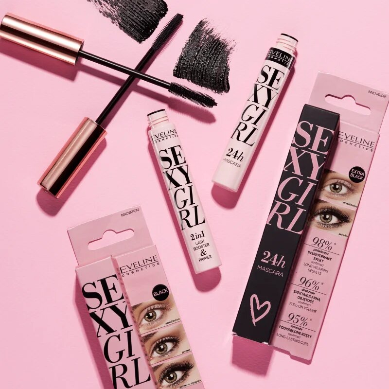 Eveline Cosmetics Sexy Eyes řasenka pro objem natočení a oddělení řas Black