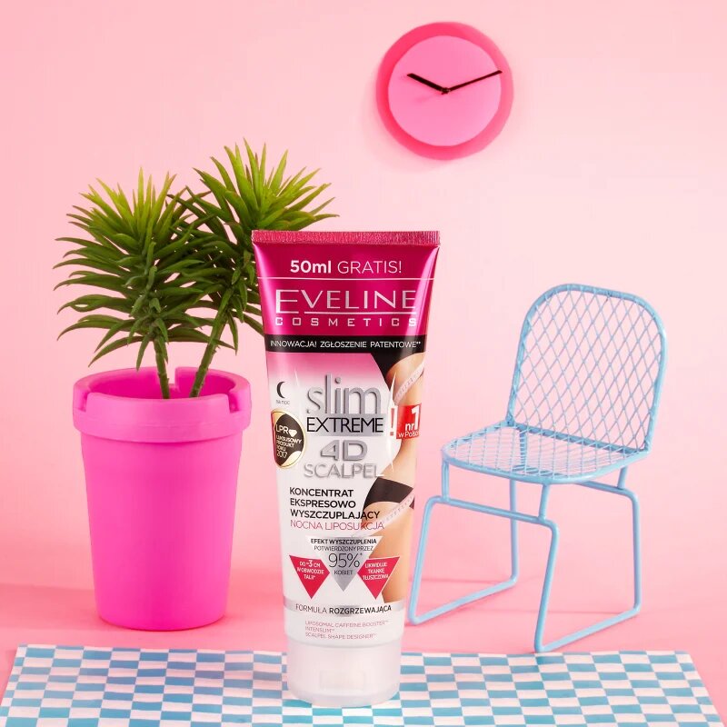 Eveline Cosmetics Slim Extreme 4D Scalpel superkoncentrované noční sérum s hřejivým účinkem 250 ml
