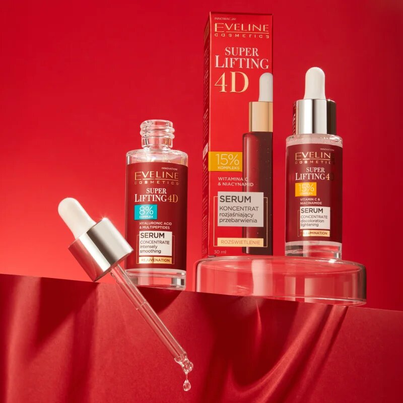 Eveline Cosmetics Super Lifting 4D 8% complex vyhlazující sérum 30 ml