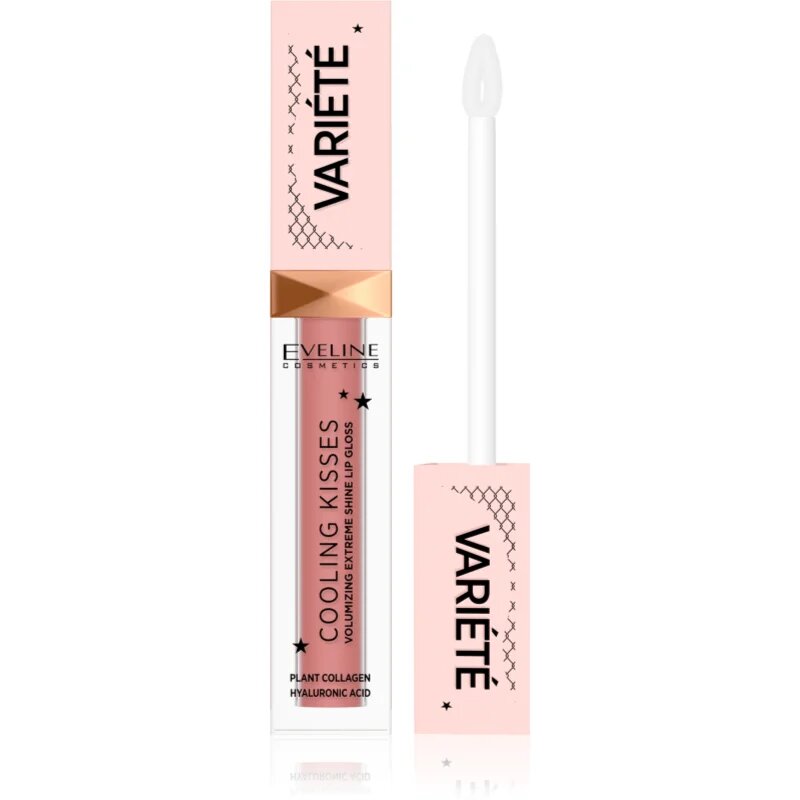 Eveline Cosmetics Variété Cooling Kisses hydratační lesk na rty s chladivým účinkem odstín 03 Star Glow 68 ml