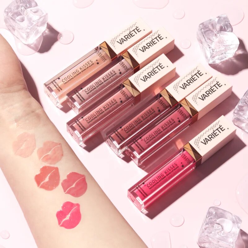 Eveline Cosmetics Variété Cooling Kisses hydratační lesk na rty s chladivým účinkem odstín 03 Star Glow 68 ml