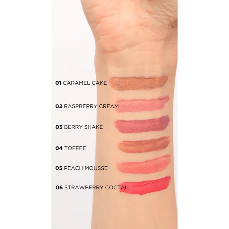 Eveline Cosmetics Variété tekutá rtěnka s matným finišem odstín 02 Raspberry Cream 45 ml