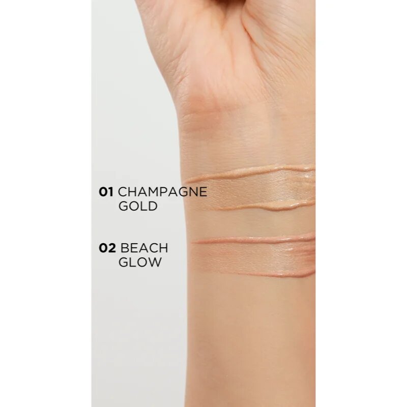 Eveline Cosmetics Variété tekutý rozjasňovač na obličej a tělo odstín 01 Sparkling Wine Gold 30 ml