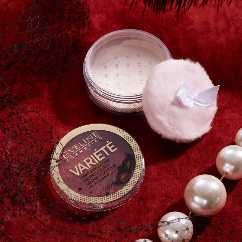 Eveline Cosmetics Variété transparentní sypký pudr s aplikátorem 6 g