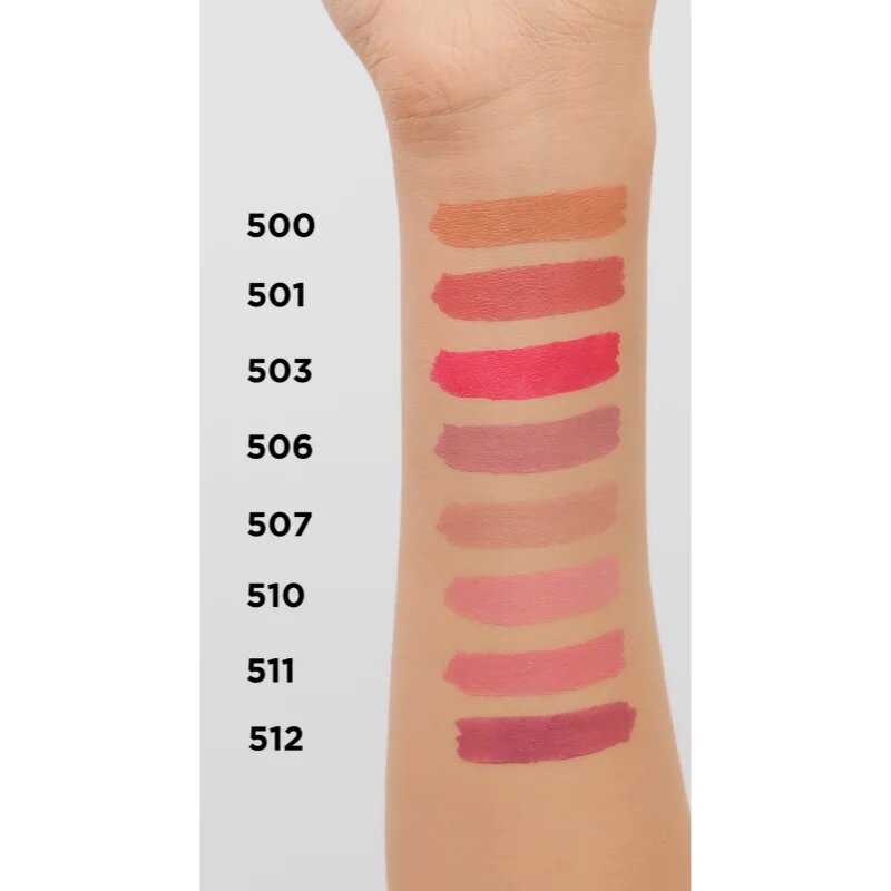 Eveline Cosmetics Velvet Matt krémová rtěnka s matným efektem odstín 500 45 g