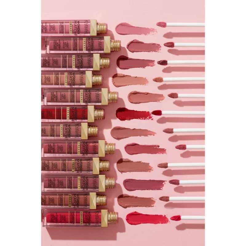 Eveline Cosmetics Wonder Match dlouhotrvající matná tekutá rtěnka s kyselinou hyaluronovou odstín 09 Dream Nude 6.8 ml