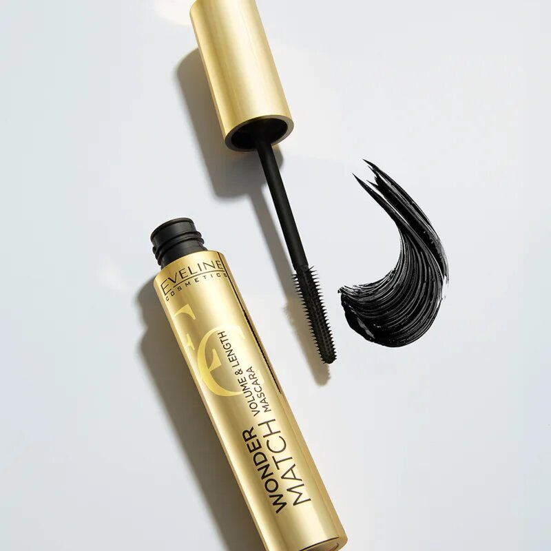 Eveline Cosmetics Wonder Match řasenka pro objem a zahuštění řas odstín Black 7 ml