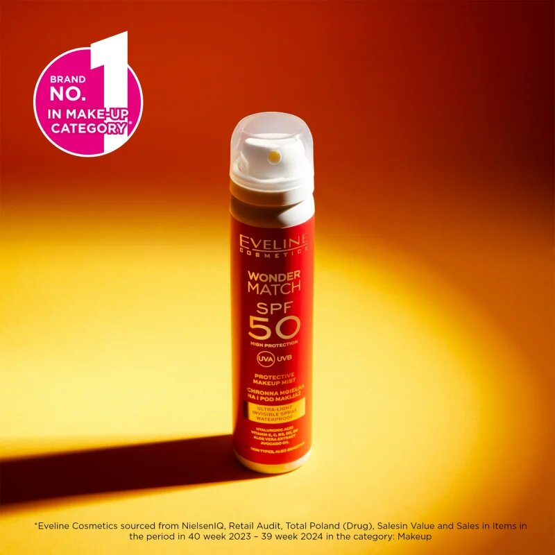 Eveline Cosmetics Wonder Match SPF 50 ochranná mlha SPF 50 75 ml