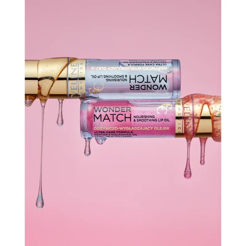 Eveline Cosmetics Wonder Match vyživující olej na rty odstín 01 Transparent 5 ml