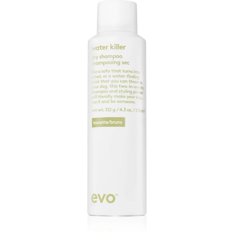 EVO Style Water Killer suchý šampon pro tmavé vlasy 200 ml