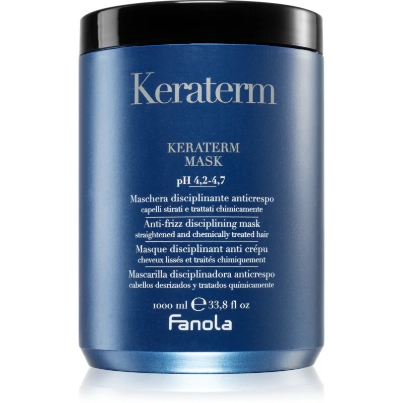 Fanola Keraterm Mask uhlazující maska pro nepoddajné a krepatějící se vlasy 1000 ml