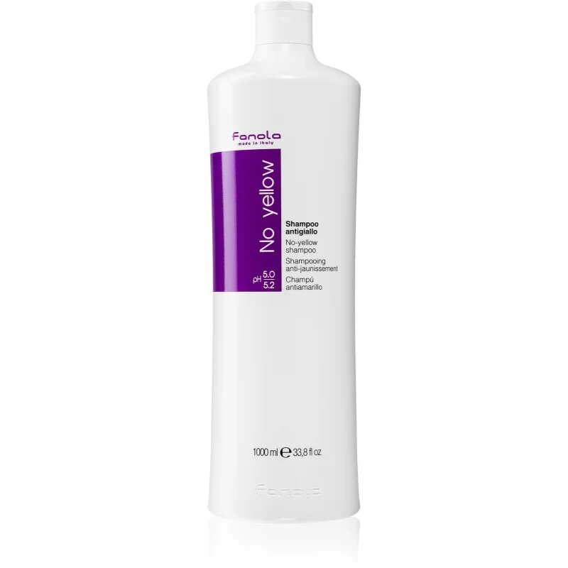 Fanola No Yellow Shampoo šampon neutralizující žluté tóny 1000 ml