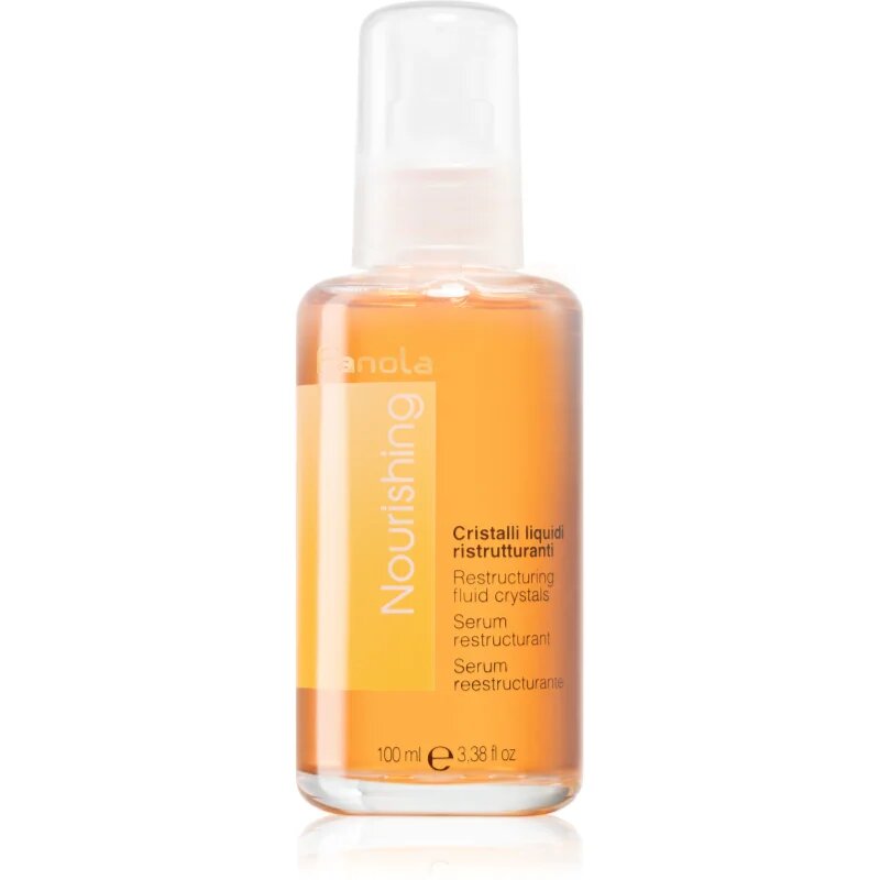Fanola Nourishing Restructuring Liquid Crystals olejové sérum pro suché a poškozené vlasy 100 ml