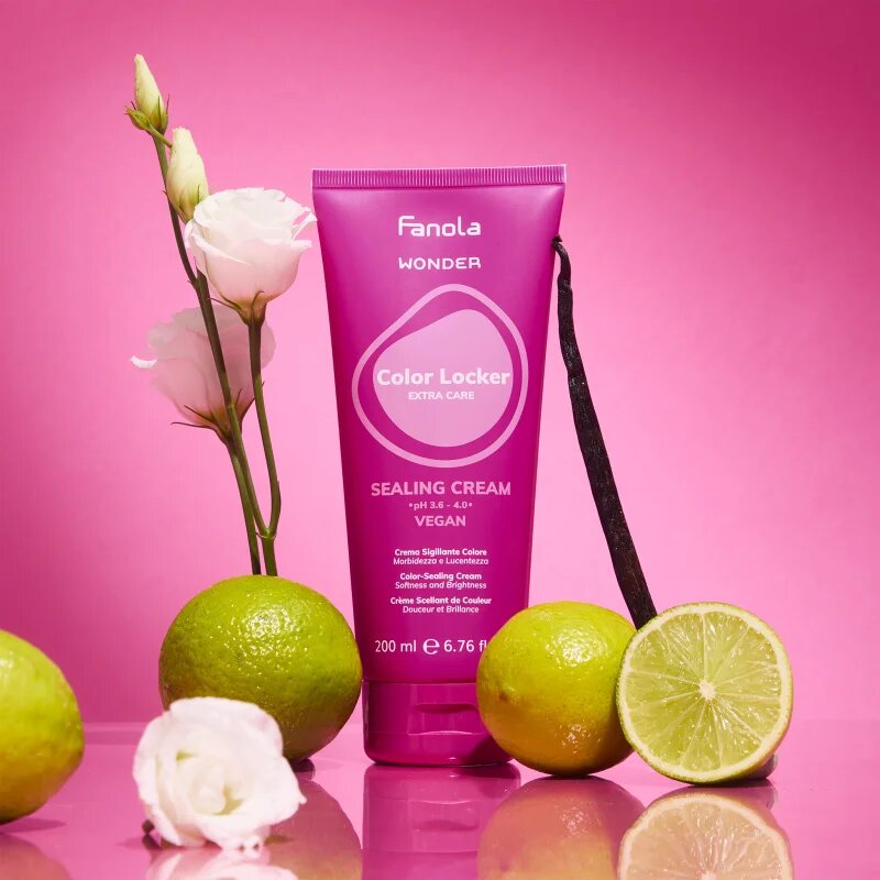 Fanola Wonder Color Locker Sealing Cream vyhlazující krém pro barvené vlasy 200 ml