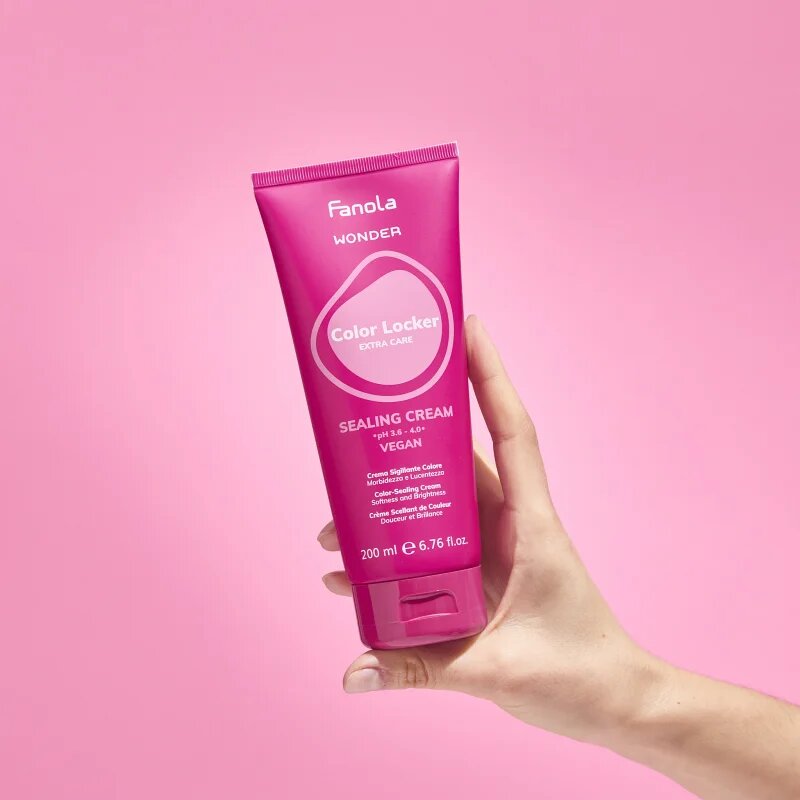 Fanola Wonder Color Locker Sealing Cream vyhlazující krém pro barvené vlasy 200 ml