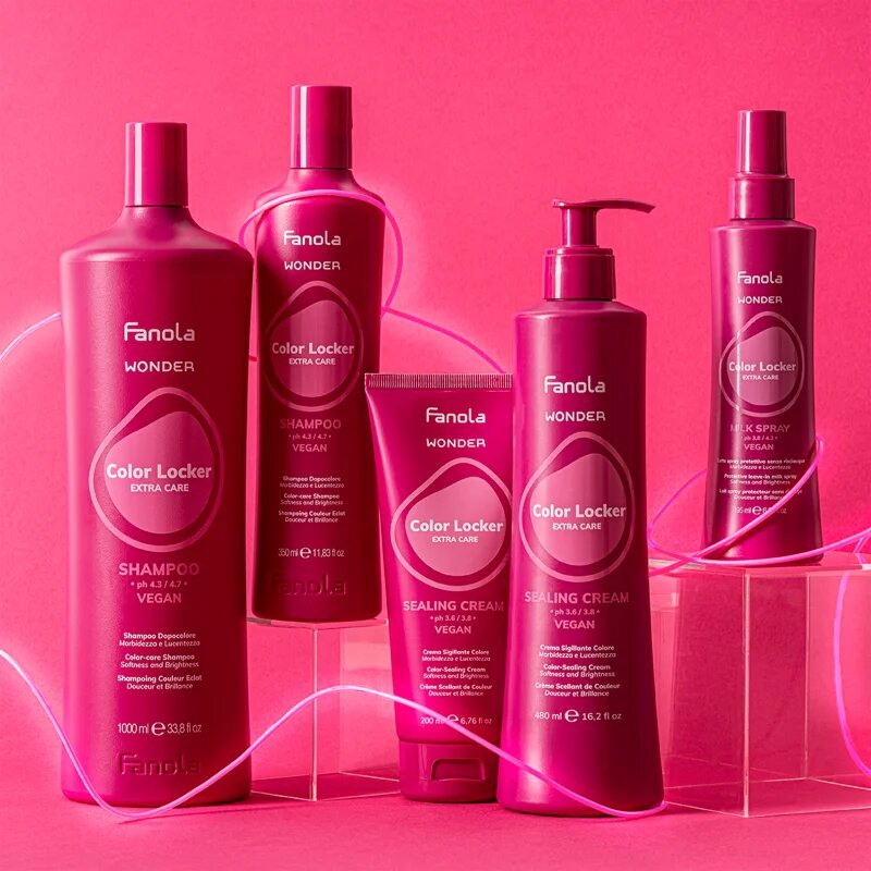 Fanola Wonder Color Locker Shampoo rozjasňující a posilující šampon pro barvené vlasy 1000 ml