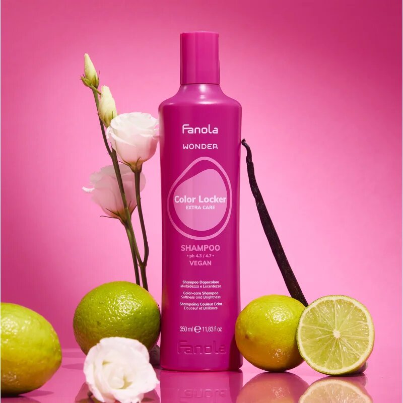 Fanola Wonder Color Locker Shampoo rozjasňující a posilující šampon pro barvené vlasy 350 ml