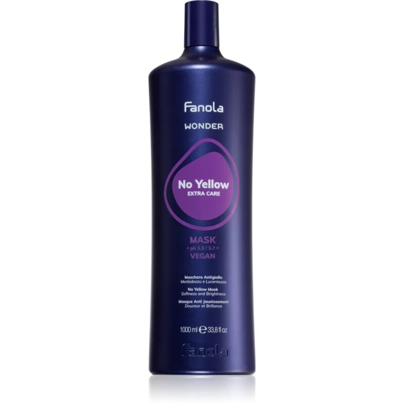 Fanola Wonder No Yellow Mask maska na vlasy neutralizující žluté tóny 1000 ml