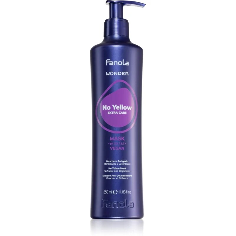 Fanola Wonder No Yellow Mask maska na vlasy neutralizující žluté tóny 350 ml