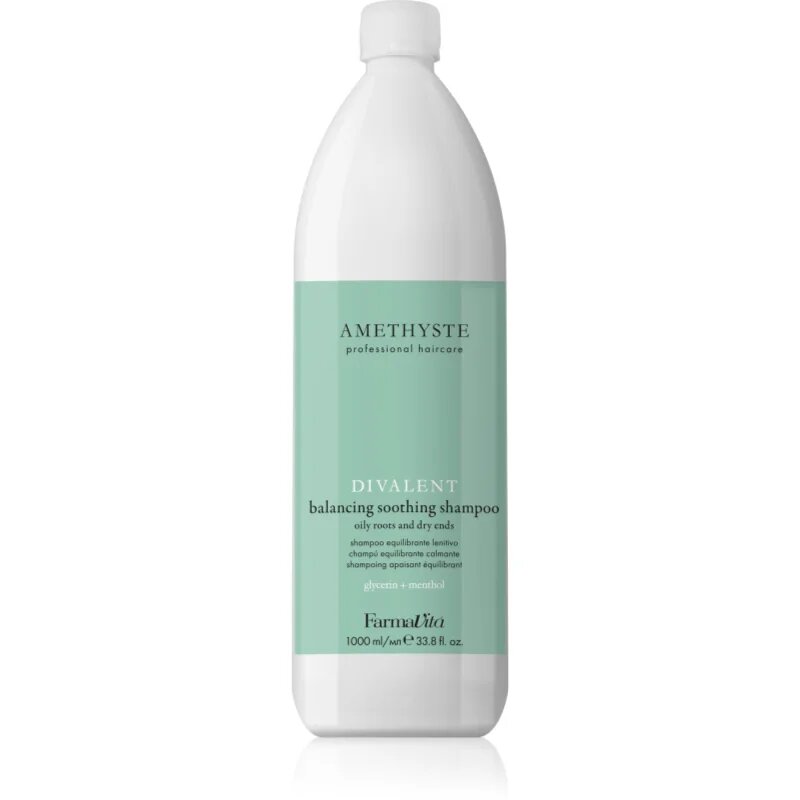 FarmaVita Amethyste Advance Divalent zklidňující šampon na suché konečky vlasů 1000 ml
