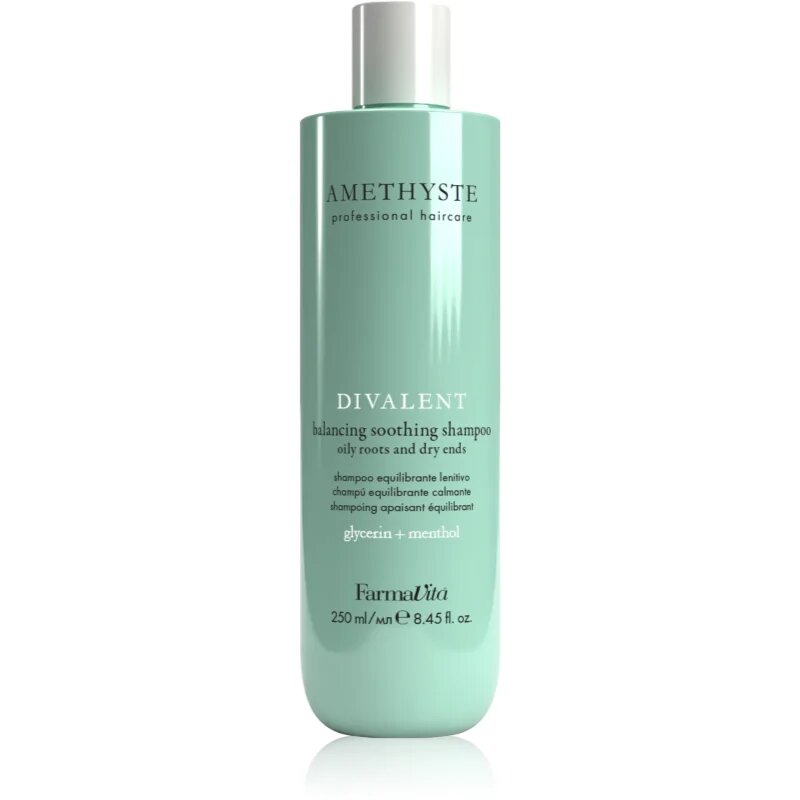 FarmaVita Amethyste Advance Divalent zklidňující šampon na suché konečky vlasů 250 ml