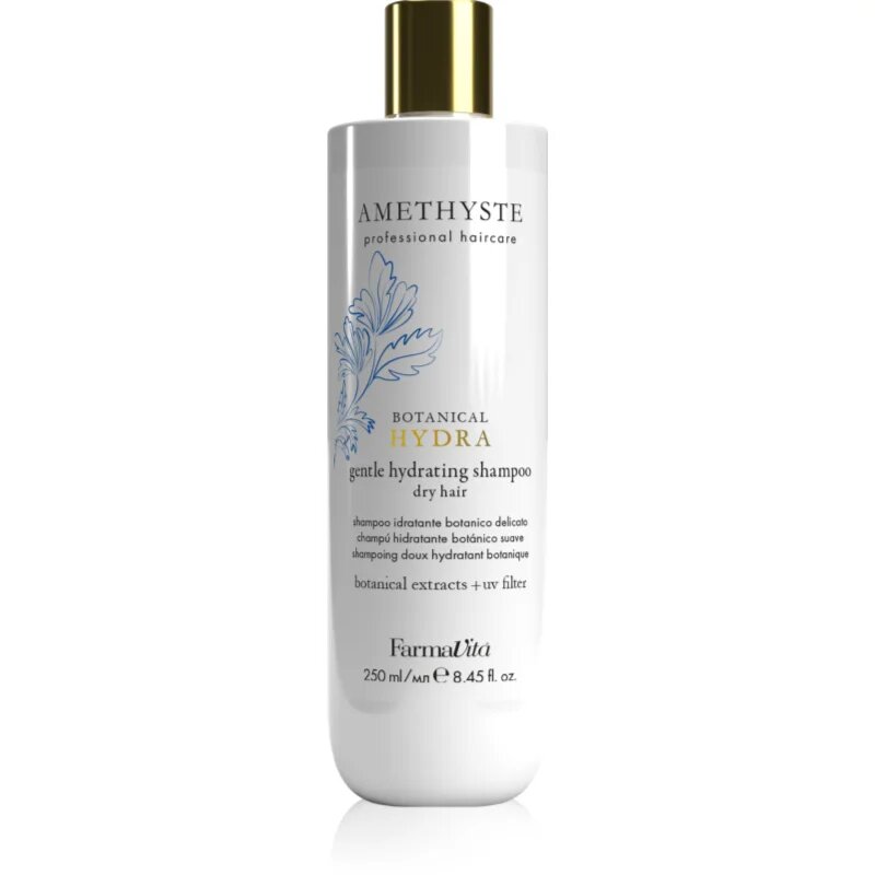 FarmaVita Amethyste Botanical Hydra hydratační šampon pro šetrné mytí s UV filtrem 250 ml
