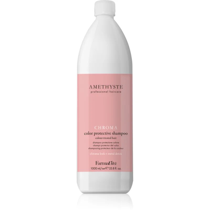 FarmaVita Amethyste Chroma hydratační a ochranný šampon pro barvené vlasy 1000 ml