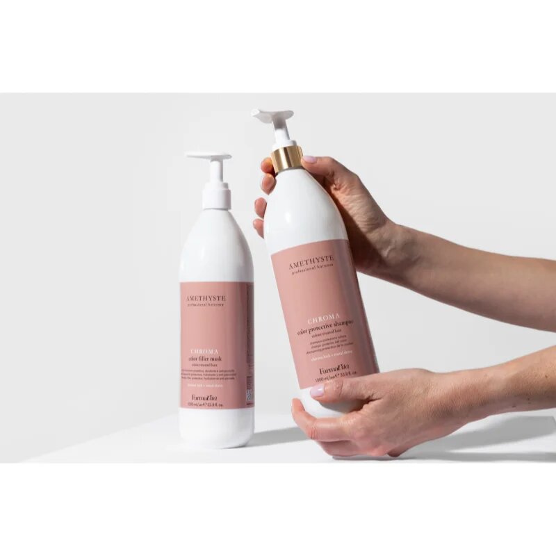 FarmaVita Amethyste Chroma hydratační a ochranný šampon pro barvené vlasy 1000 ml