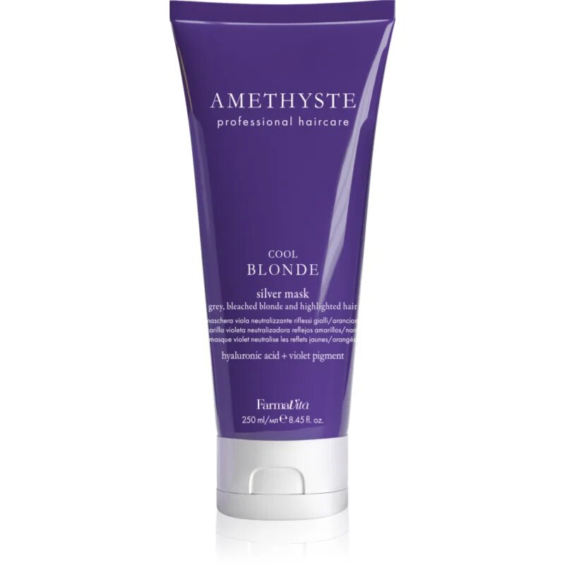 FarmaVita Amethyste Cool Blonde hydratační maska pro studené odstíny blond 250 ml