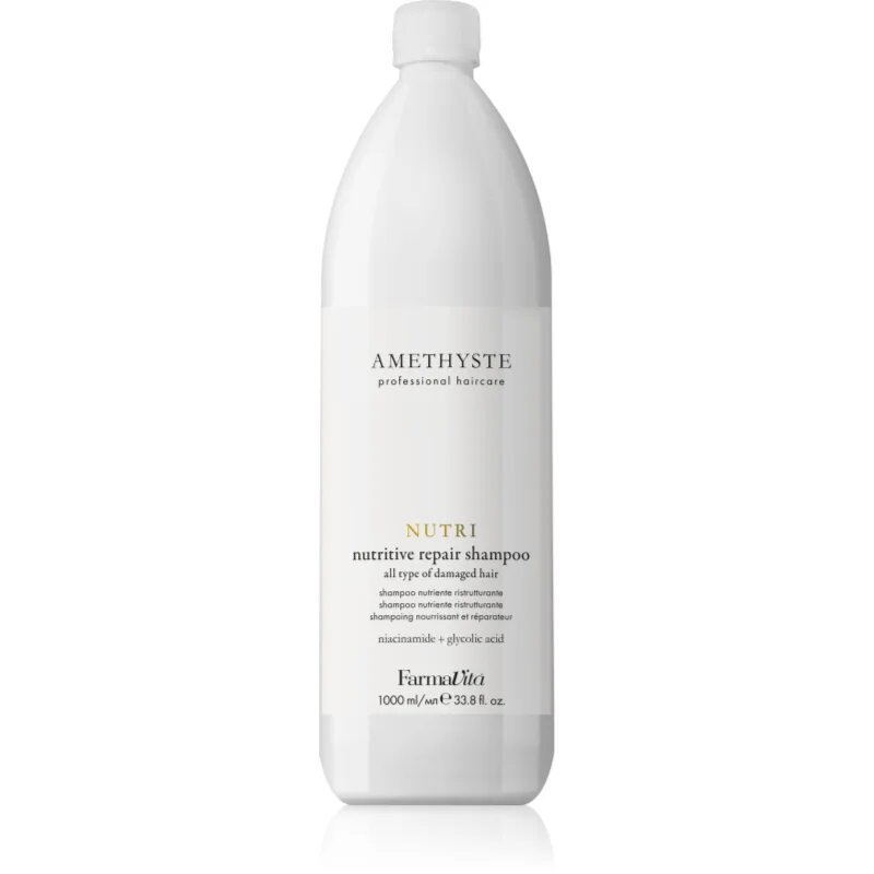 FarmaVita Amethyste Nutri posilující šampon pro poškozené vlasy 1000 ml
