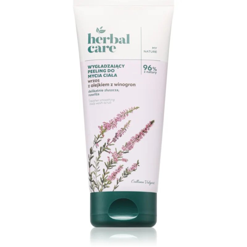 Farmona Herbal Care Heather Smoothing Body Wash-Scrub zjemňující sprchový gel pro všechny typy pokožky 200 ml