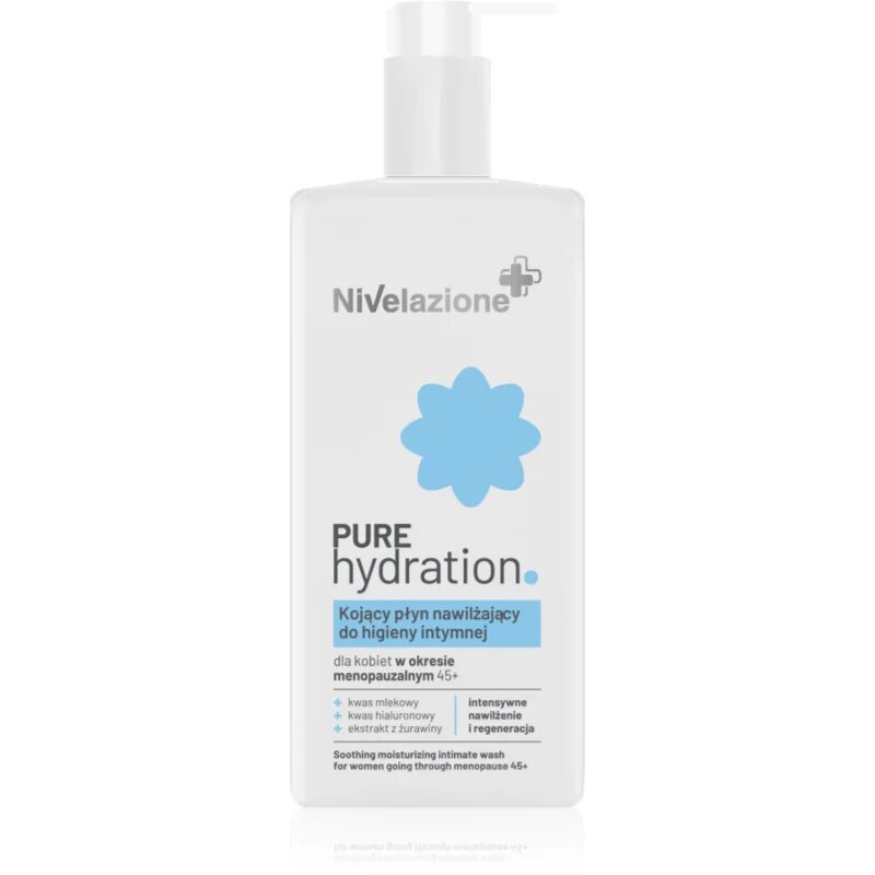 Farmona Nivelazione Soothing Moisturizing Intimate Wash gel pro intimní hygienu pro podporu komfortu při menopauze 45+ 260 ml