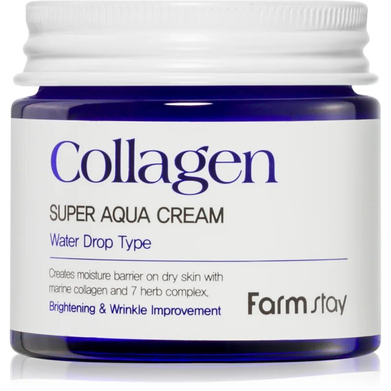 Farmstay Collagen Super Aqua hydratační pleťový krém 80 ml