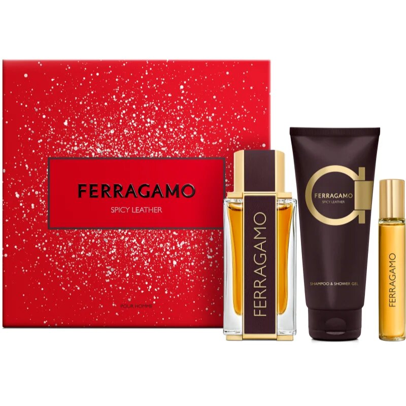 Ferragamo Spicy Leather dárková sada pro muže