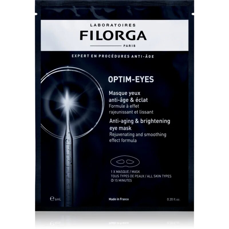 FILORGA OPTIM-EYES maska na oční okolí proti vráskám otokům a tmavým kruhům 1 ks