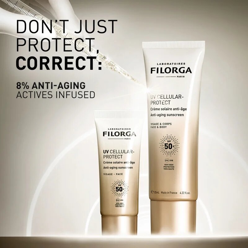 FILORGA UV CELLULAR-PROTECT FACE & BODY opalovací krém na obličej a tělo SPF 50+ 125 ml