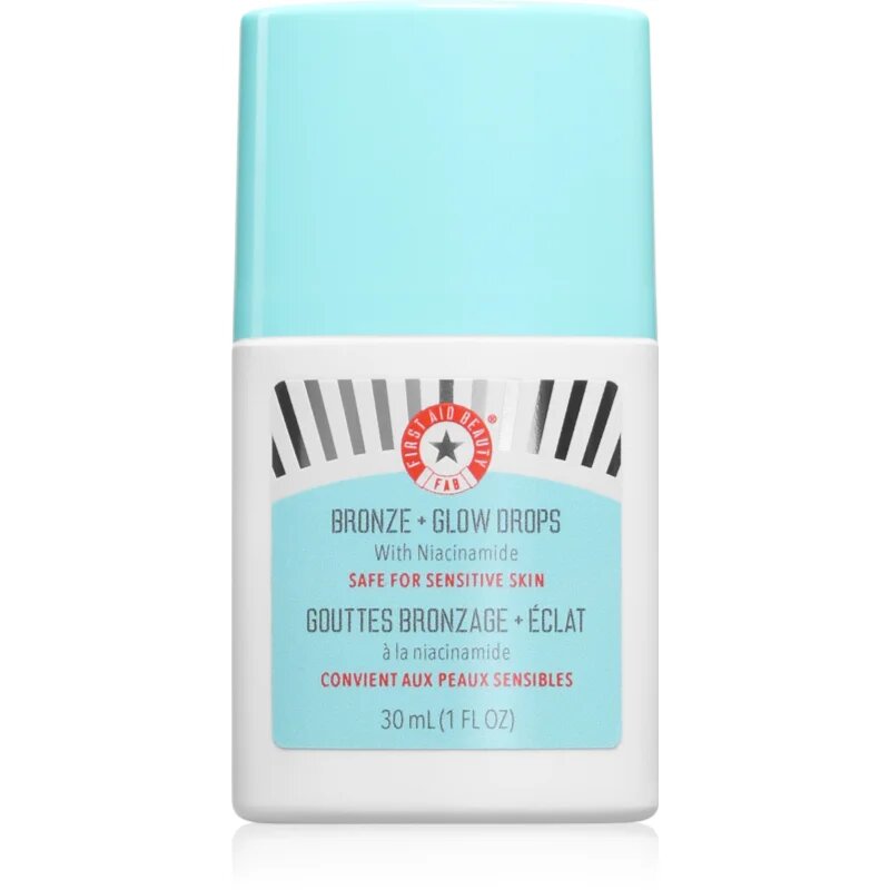 First Aid Beauty Bronze + Glow Drops hydratační bronzující sérum pro jednotný tón pleti 30 ml