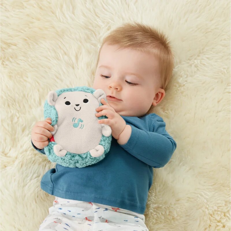 Fisher-Price Calming Vibes Hedgehog Soother plyšová hračka s melodií 1 ks