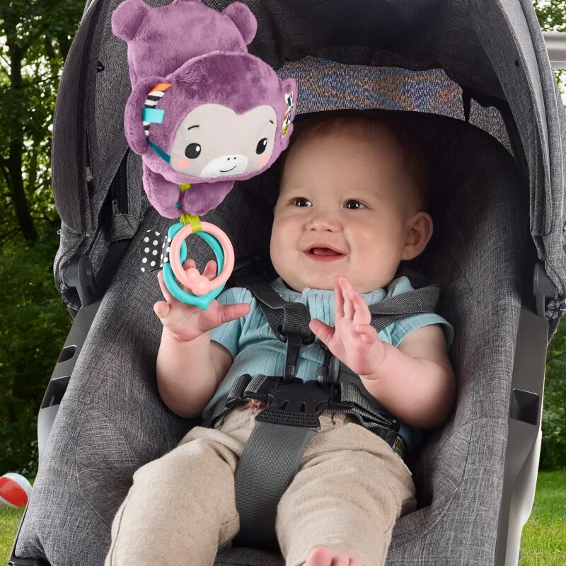 Fisher-Price Hanging Monkey With Music kontrastní závěsná hračka 1 ks