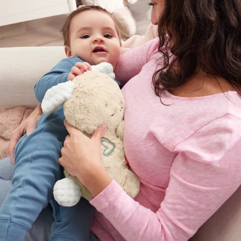 Fisher-Price Soothe & Settle Bunny plyšová hračka s melodií 1 ks