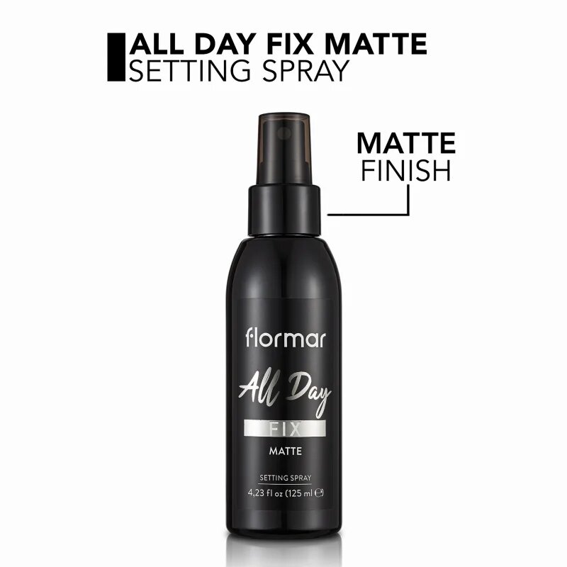 flormar All Day Fix Matte matující fixační sprej na make-up 125 ml