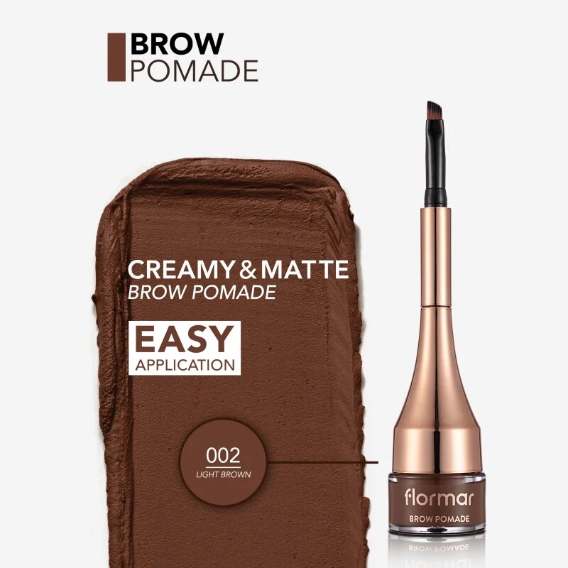 flormar Brow Pomade pomáda na obočí se štětečkem odstín 02 Light Brown 22 g