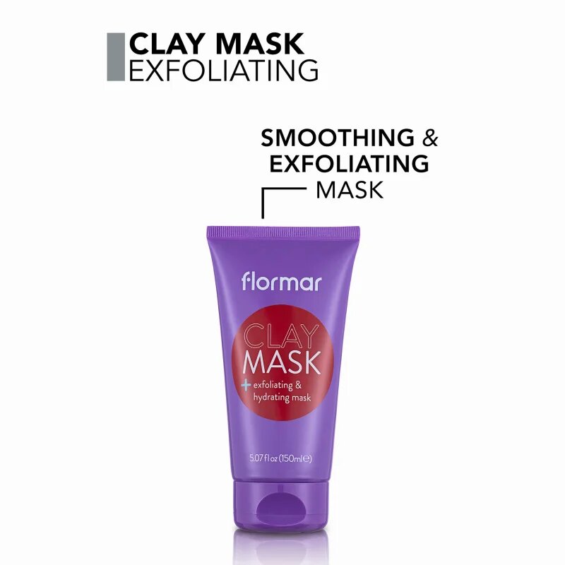 flormar Clay Mask exfoliační čisticí pleťová maska s jílem 150 ml