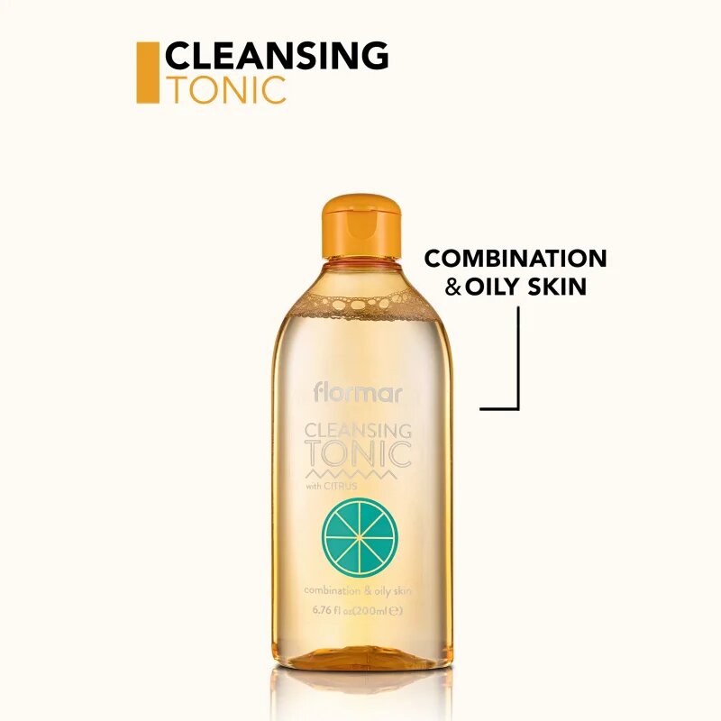 flormar Combination & Oily Skin Cleansing Tonic hloubkově čisticí tonikum pro mastnou a smíšenou pleť 200 ml