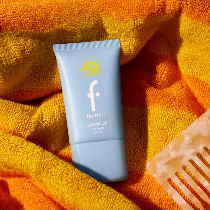 flormar Glow Up Sun Base SPF 50 hydratační podkladová báze pod make-up pro rozjasnění pleti SPF 50 40 ml