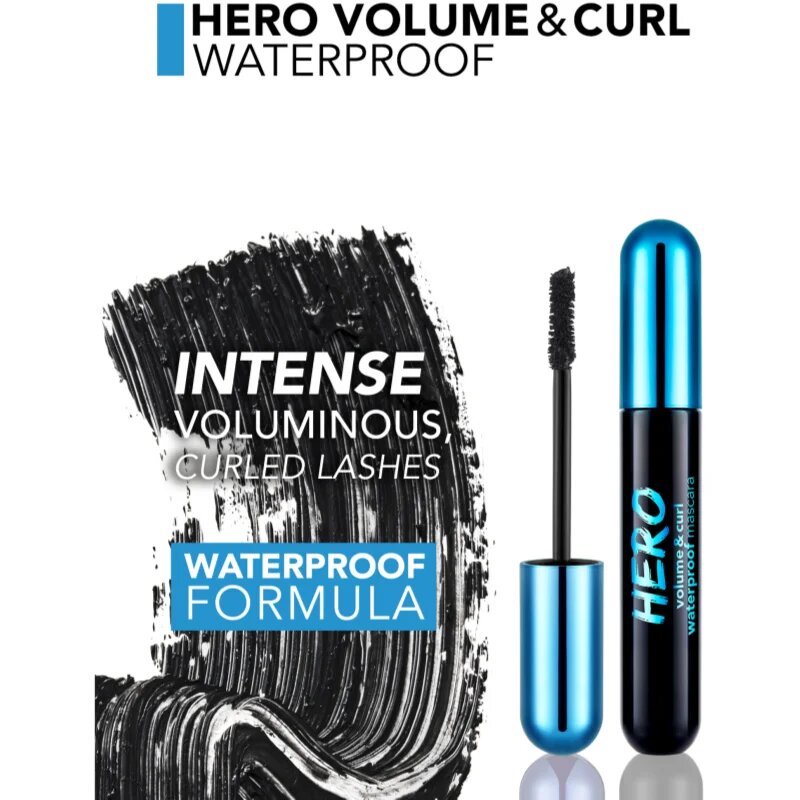 flormar Hero Waterproof voděodolná řasenka pro objem odstín Black 10 ml