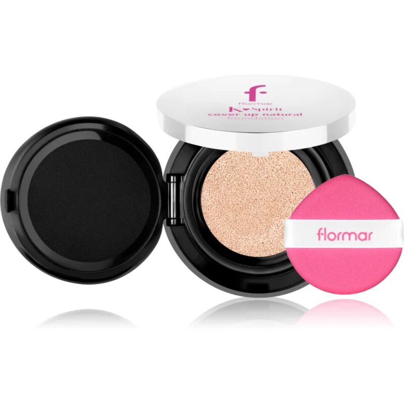flormar K-Spirit Cover Up Natural Cushion Foundation dlouhotrvající kompaktní make-up odstín 001 - Fair 80 g