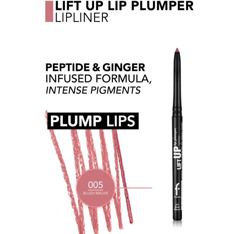 flormar Lift Up Lip Plumper Lipliner dlouhotrvající tužka na rty se zvětšujícím efektem odstín 005 - Blush Mauve 0.35 g